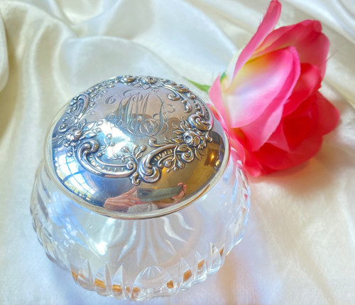 Victorian cut glass vanity - glass,